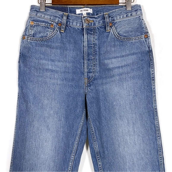 Re/Done Originals 90s High Rise Loose Medium Vain - Picture 4 of 9